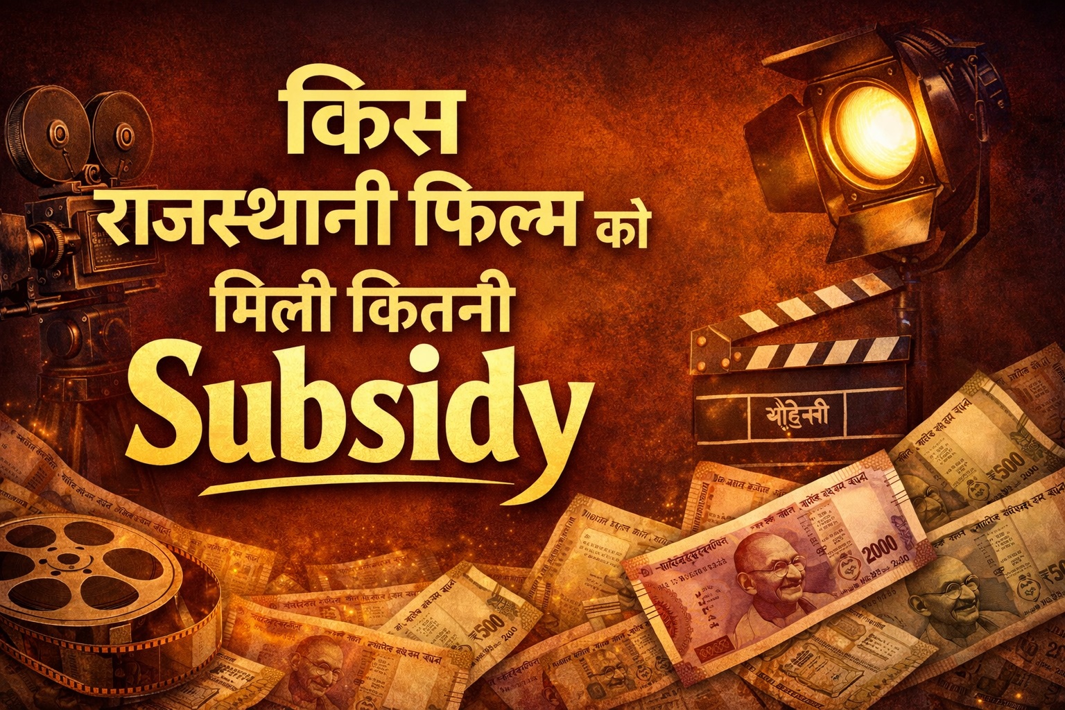 Rajasthani Film Subsidy
